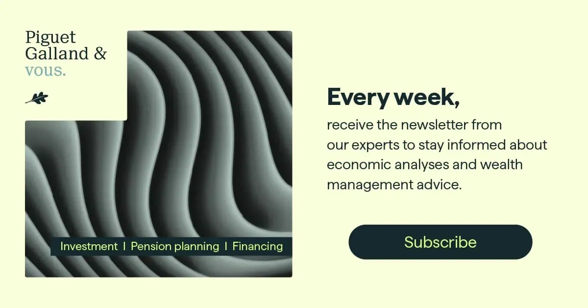 Piguet Galland newsletter banner, light version