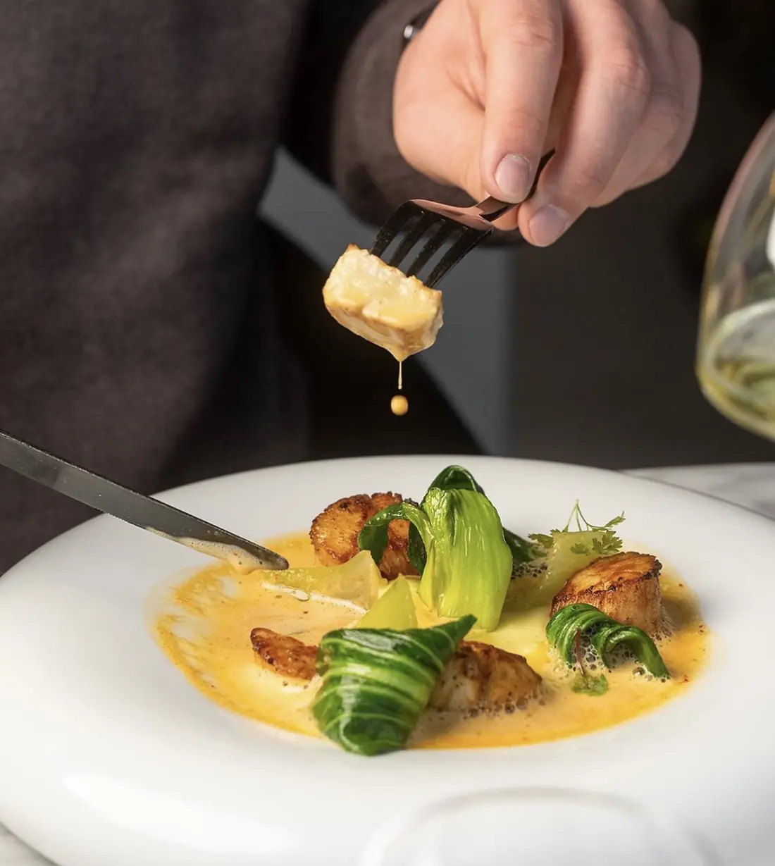 A gastronomic dish at LeFloris