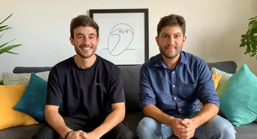 The two co-founders of Freshmilk, creative agency in Geneva