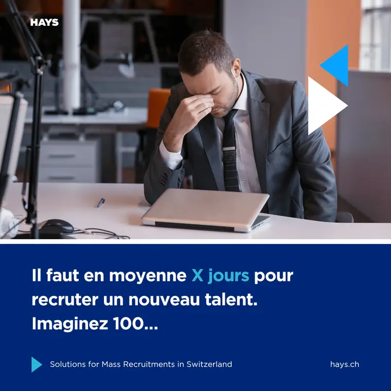 Publicité LinkedIn : Il faut en moyenne X jours pour recruter un nouveau talent