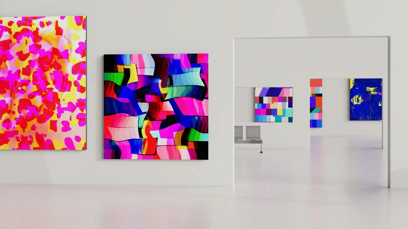 Contemporary art gallery, Cars & Arts imagery